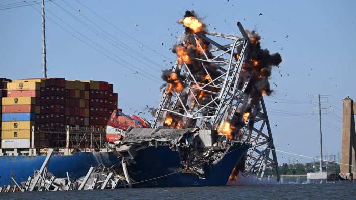 global trade ship baltimore bridge