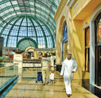 Shopping in Dubai is average, though its malls are realizations of unrestrained fantasy.