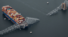 tugboat baltimore bridge,global trade,supply chain,francis scott key bridge